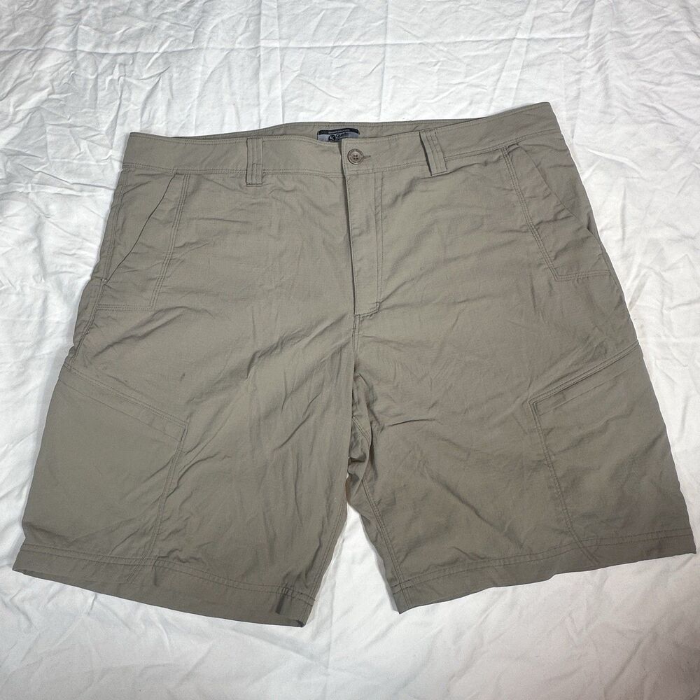 Gander Mountain Khaki Shorts Size 42 Rip Stop Small Stains